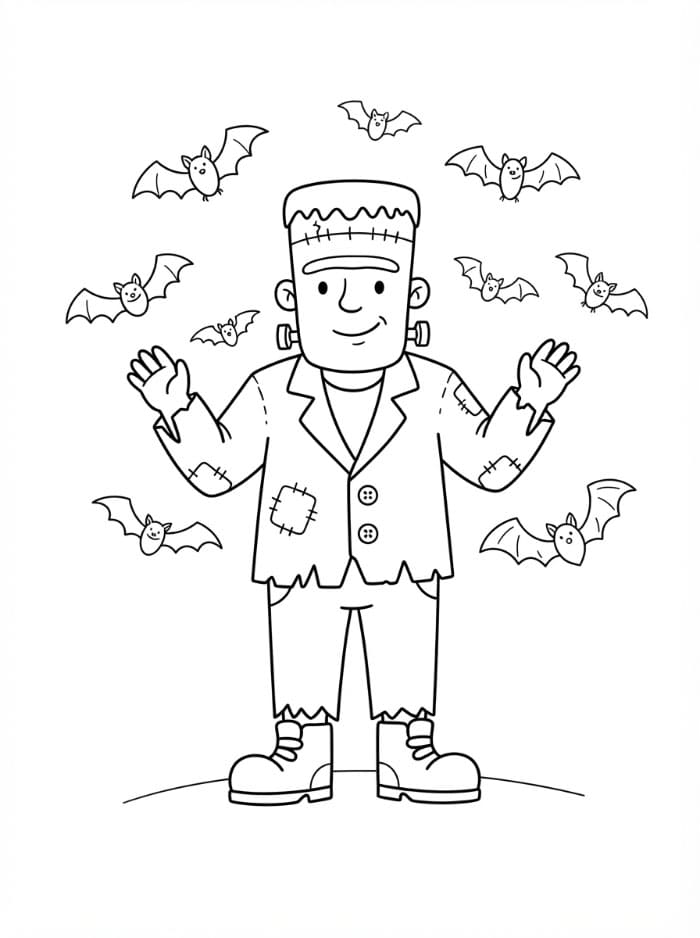 Gratis printbare Frankenstein
