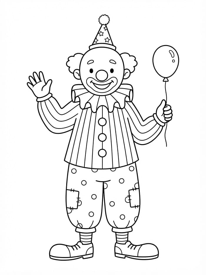 Gratis printbare clown