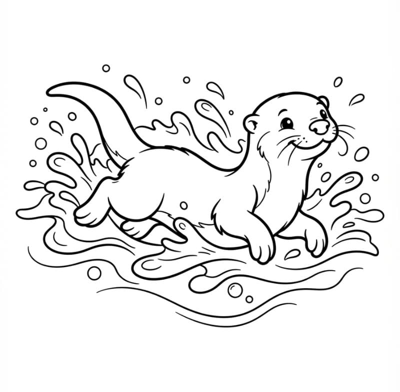 Gratis printbare otter