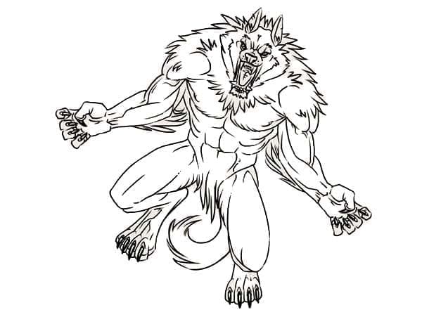 Gratis printbare weerwolf