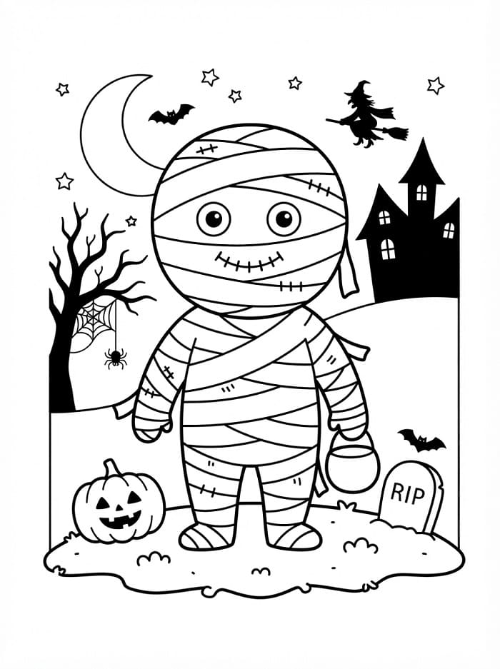 Halloween mummie