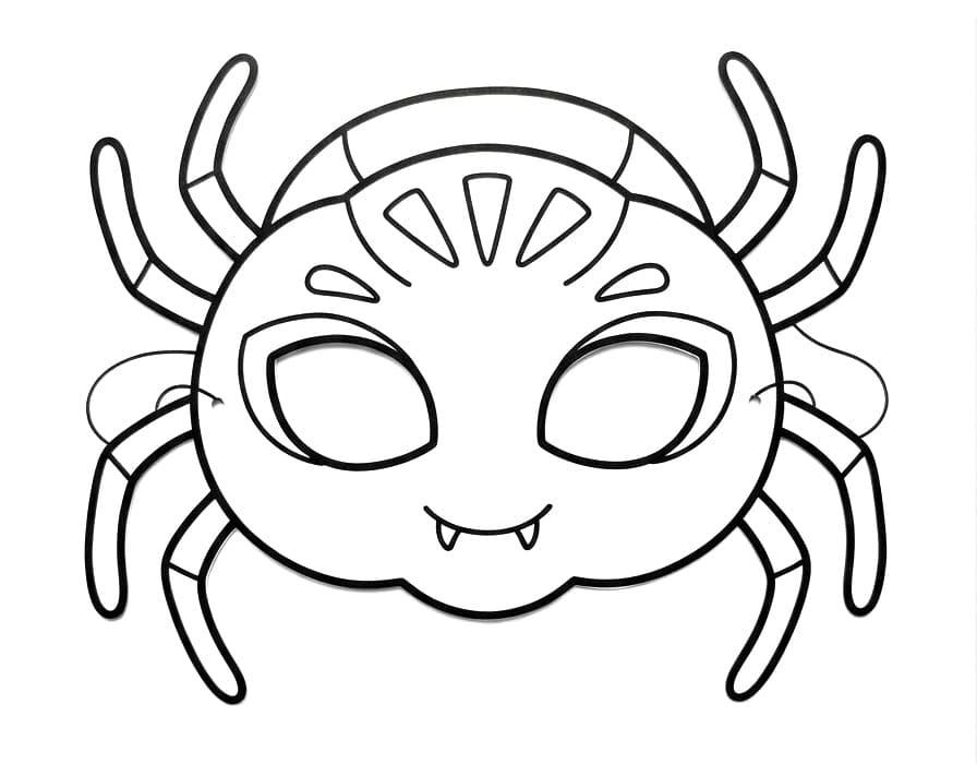 Halloween spinnenmasker