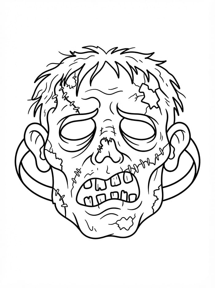 Halloween zombiemasker
