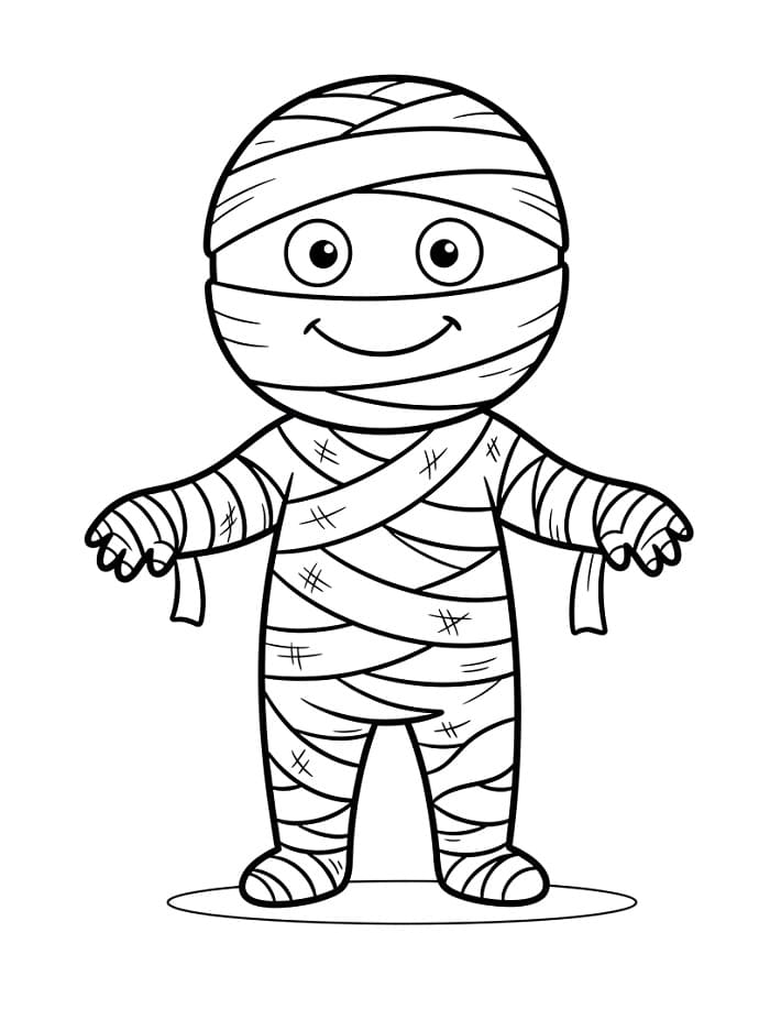 Kleine schattige mummie