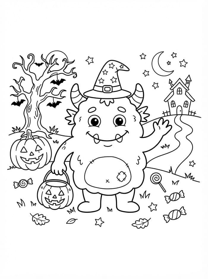 Monster en halloween