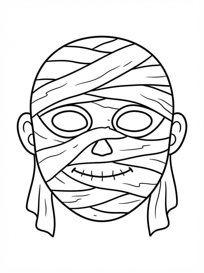 Mummiemasker voor halloween
