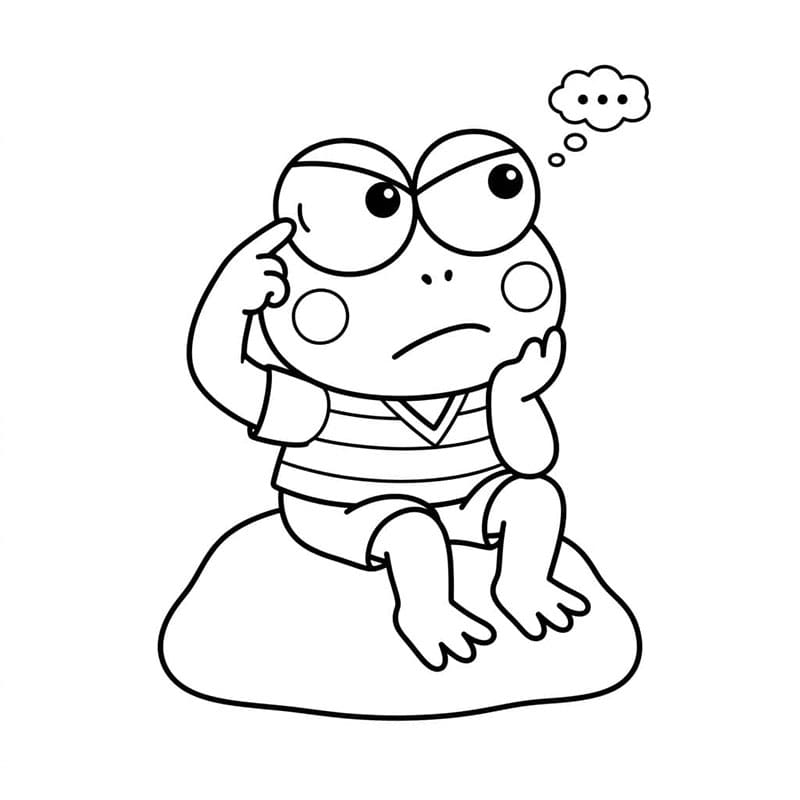 Nadenkende Keroppi