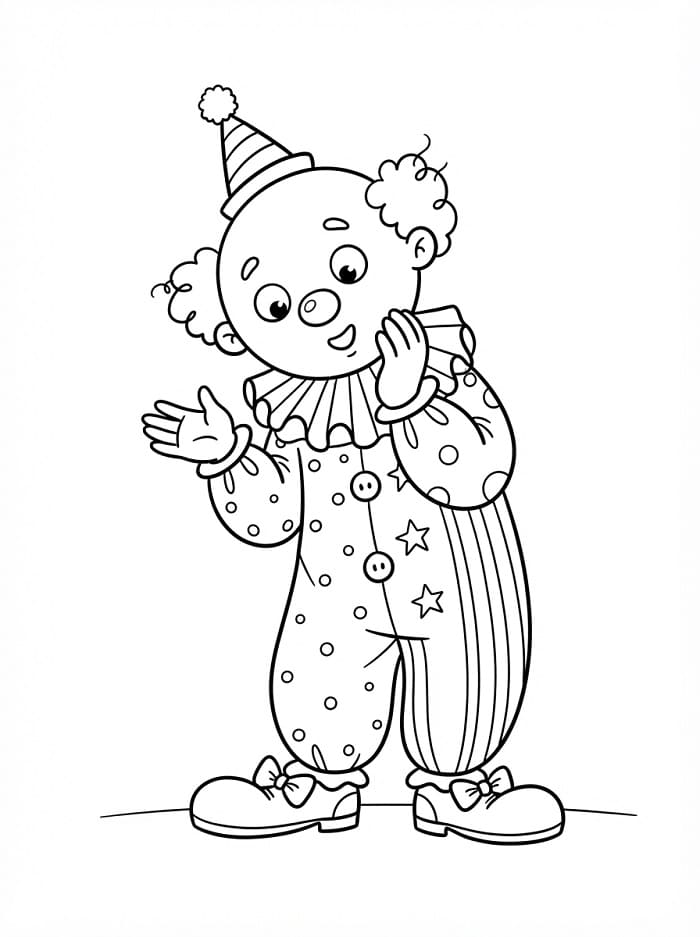 Nieuwsgierige clown