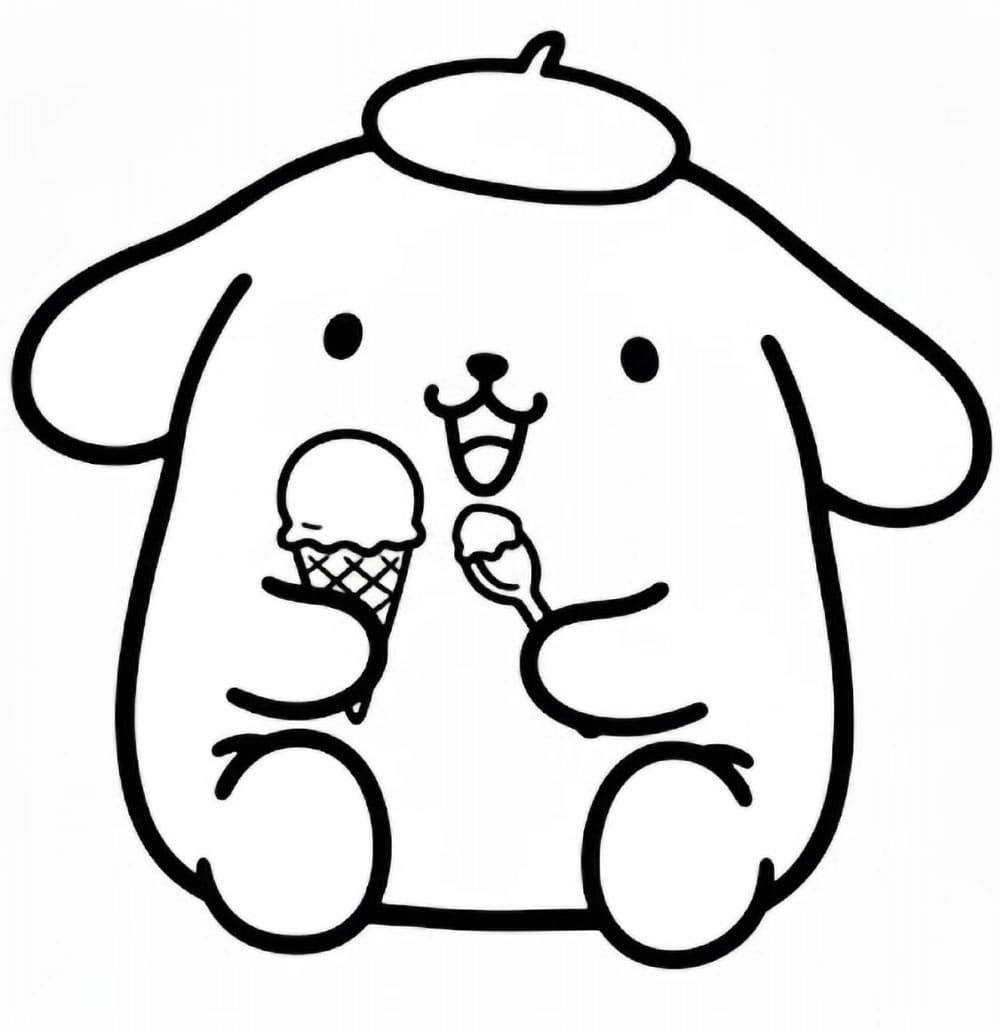 Pompompurin en ijsje