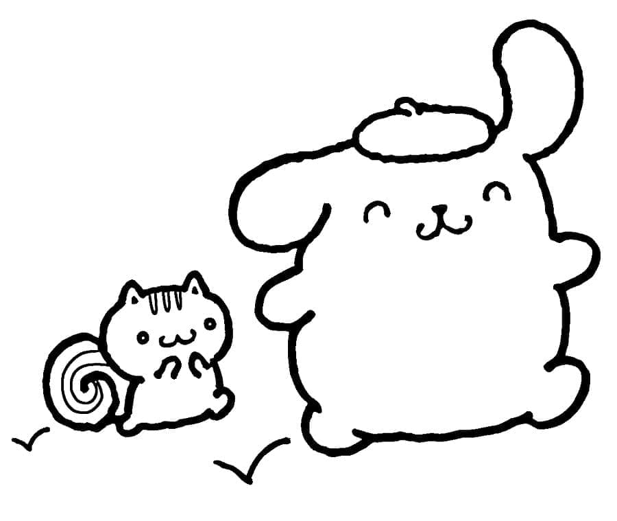 Pompompurin en vriend