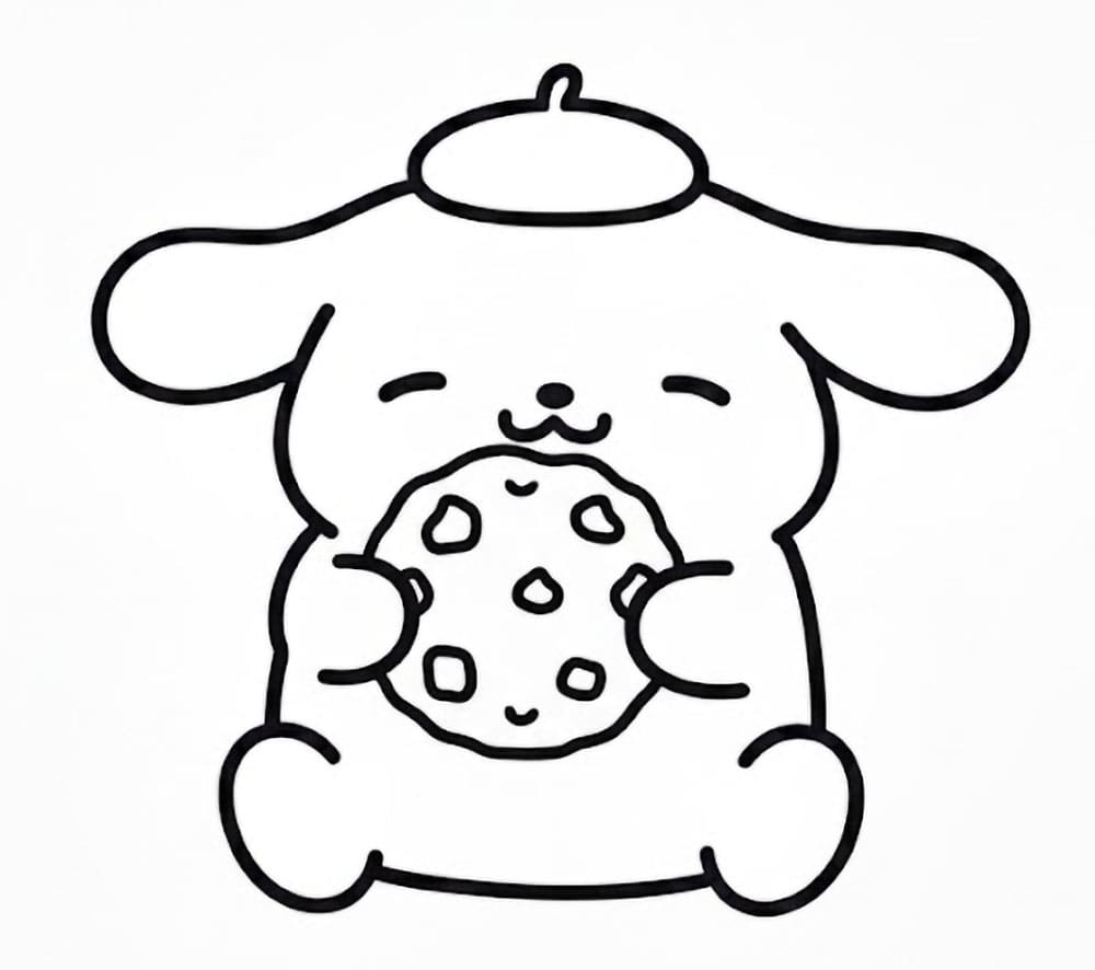 Pompompurin met koekje