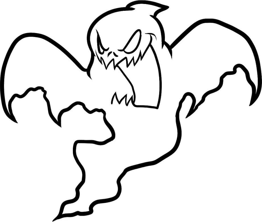 Printbaar spook voor kinderen