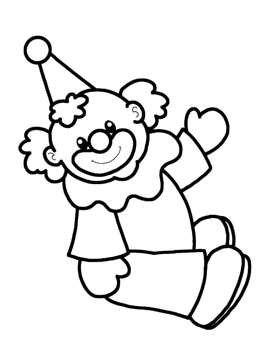 Printbare clown voor kinderen