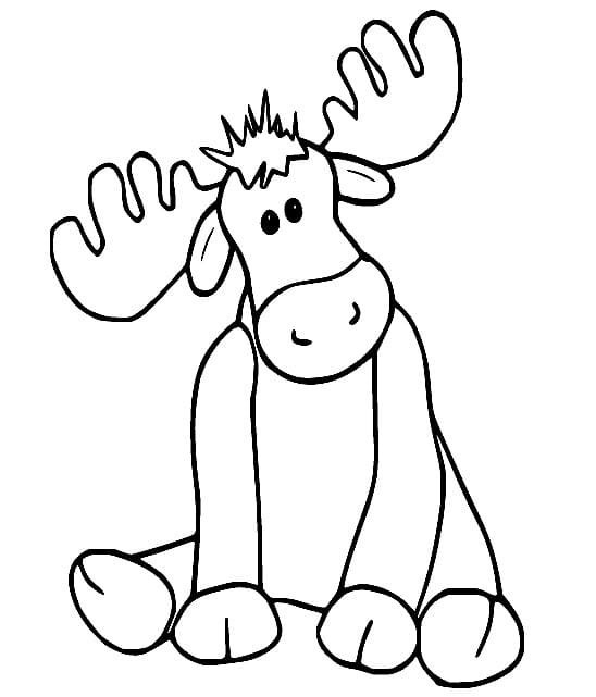 Printbare schattige eland
