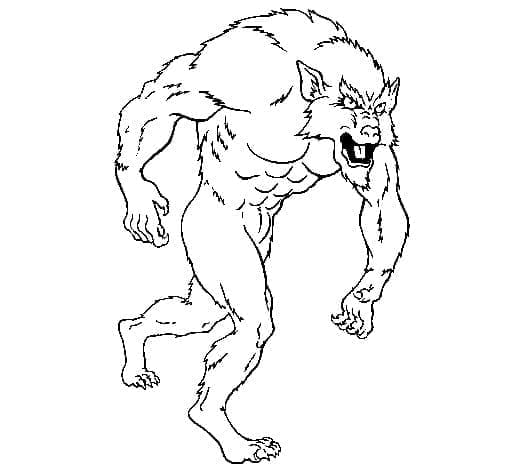 Printbare weerwolf