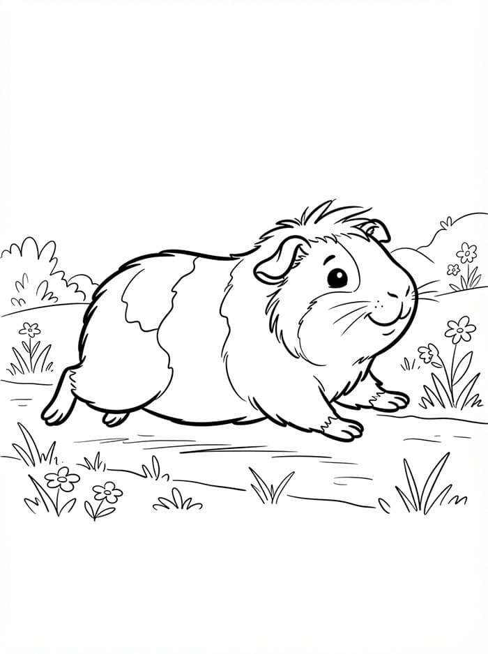 Rennende cavia