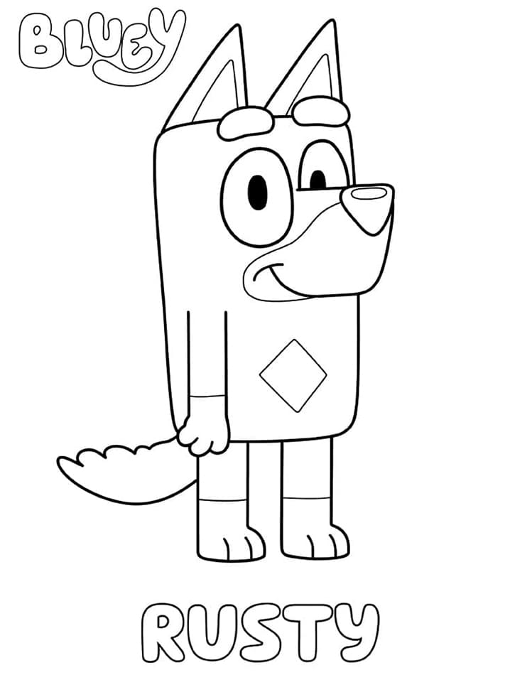 Rusty uit Bluey