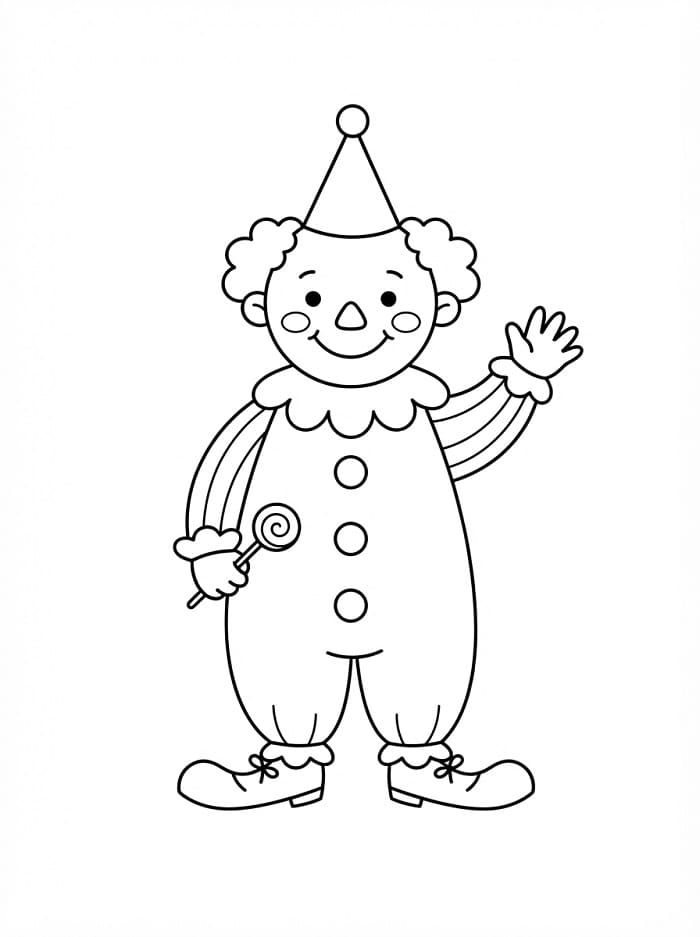 Schattige clown