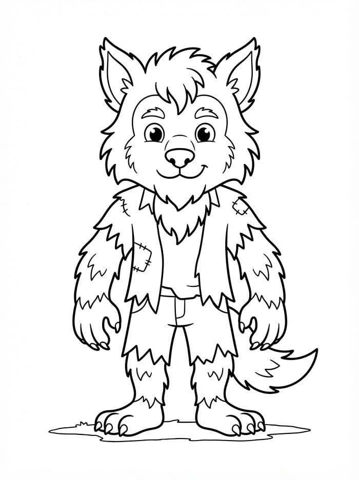 Schattige weerwolf