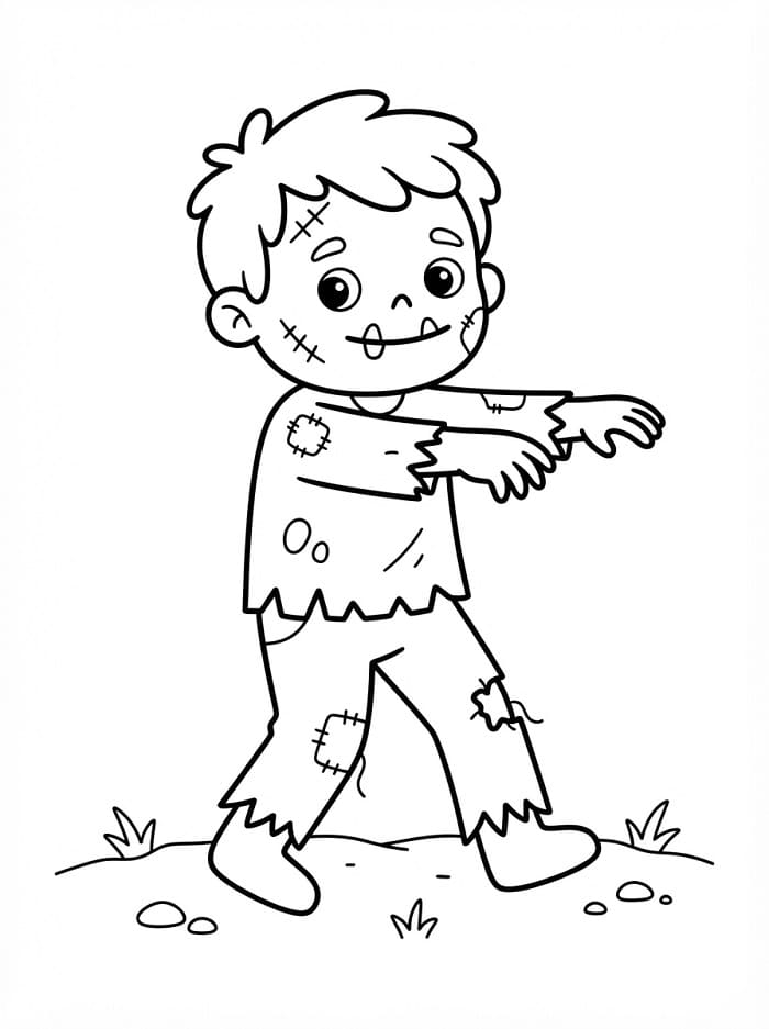 Schattige zombie