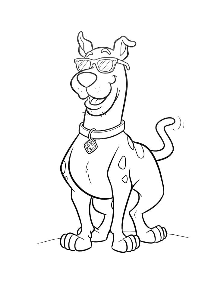 Scooby-Doo met zonnebril