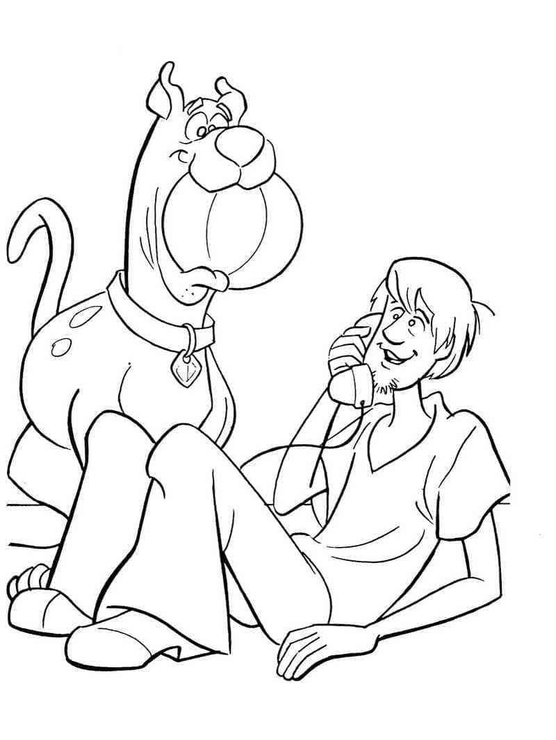 Scooby-Doo om te printen