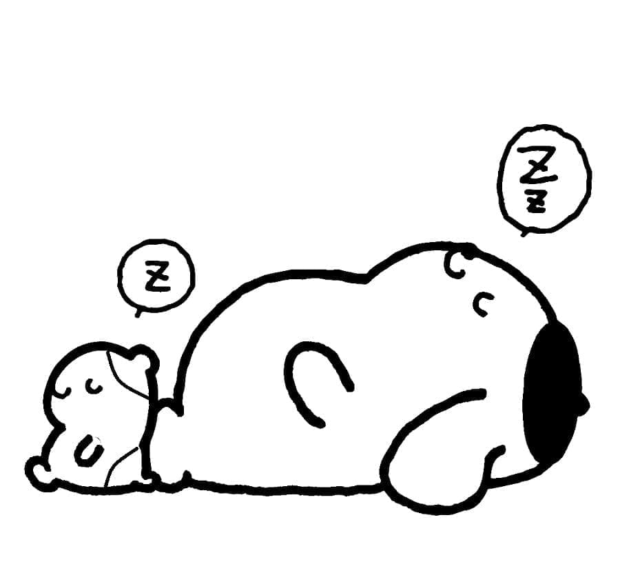 Slapende Pompompurin