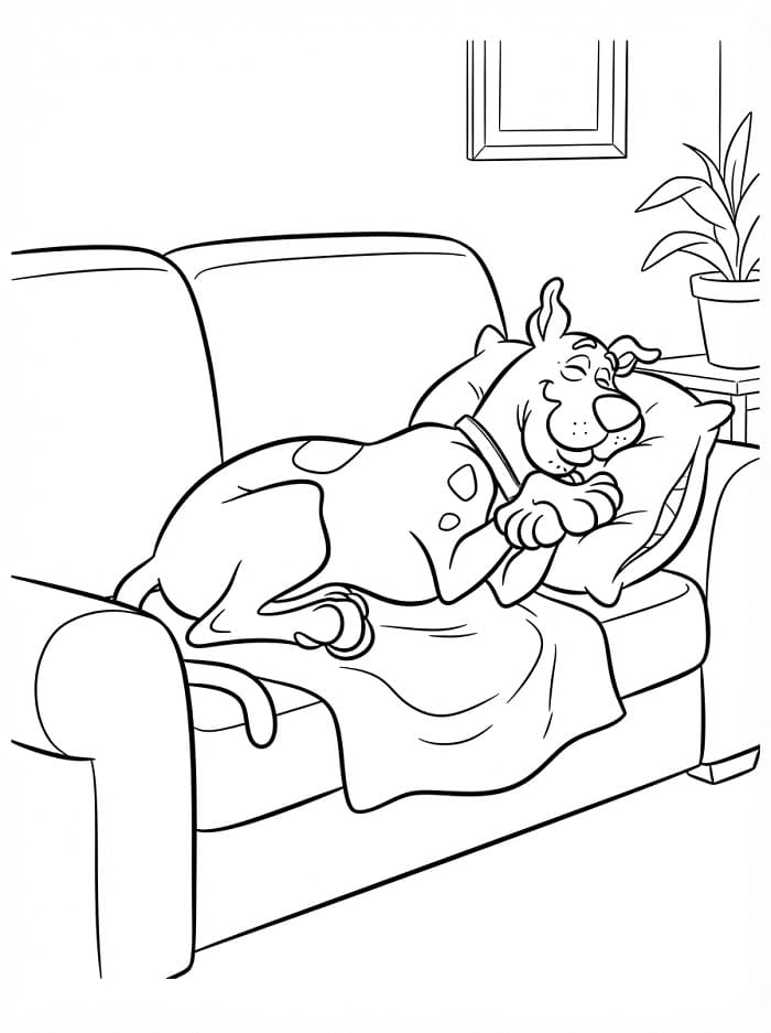 Slapende Scooby-Doo