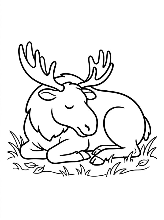 Slapende eland
