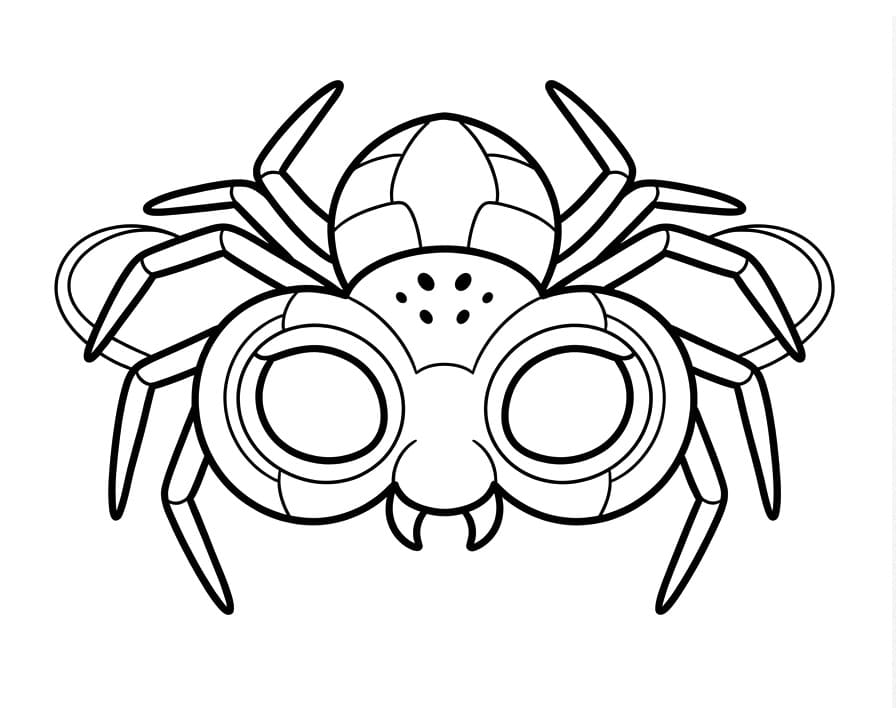 Spinnenmasker voor halloween
