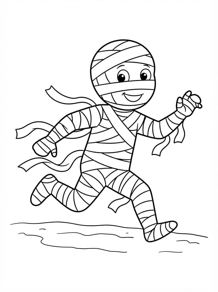 Tekenfilm mummie