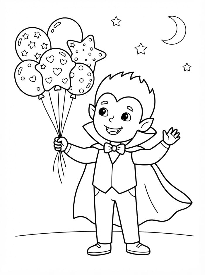 Vampier met ballonnen