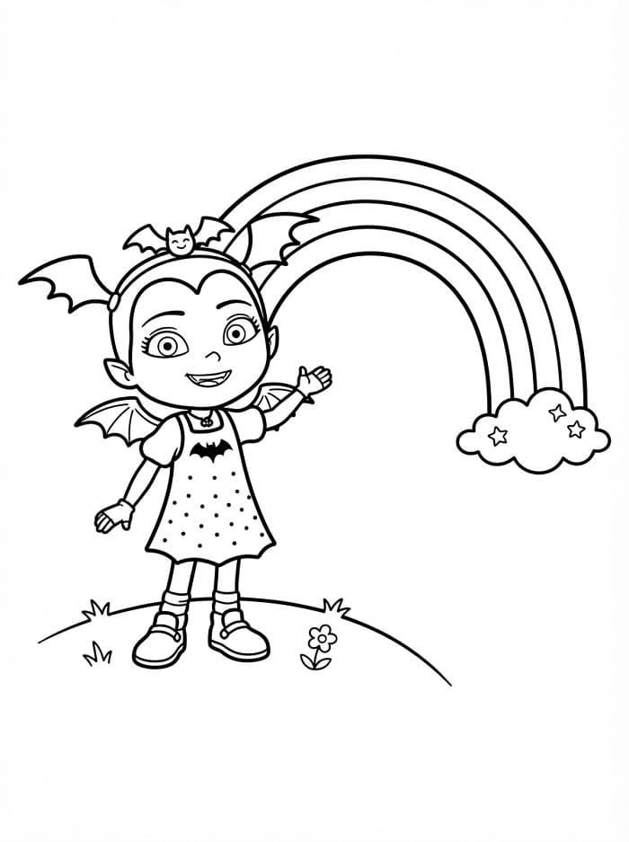 Vampirina en regenboog