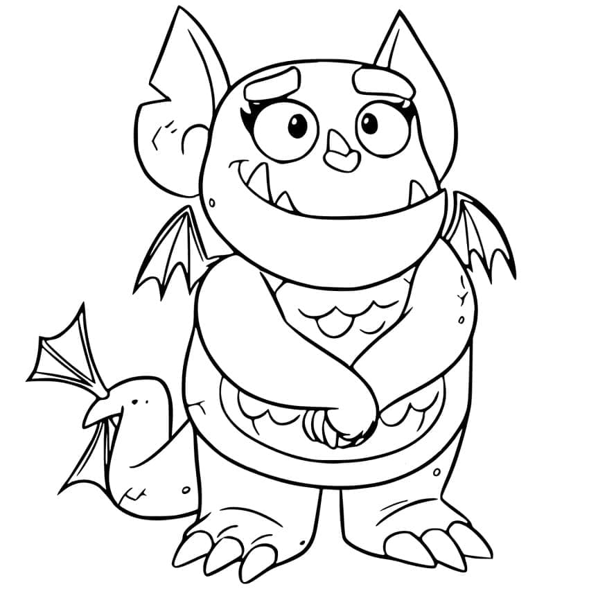 Vampirina om te printen