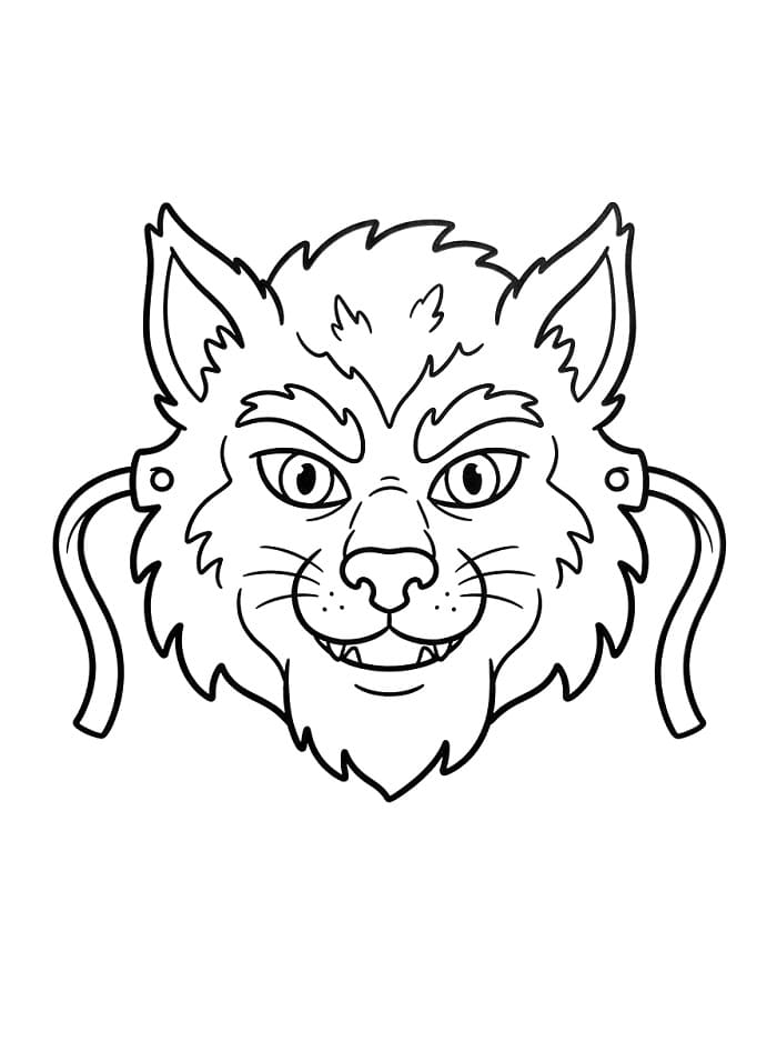 Weerwolfmasker voor halloween