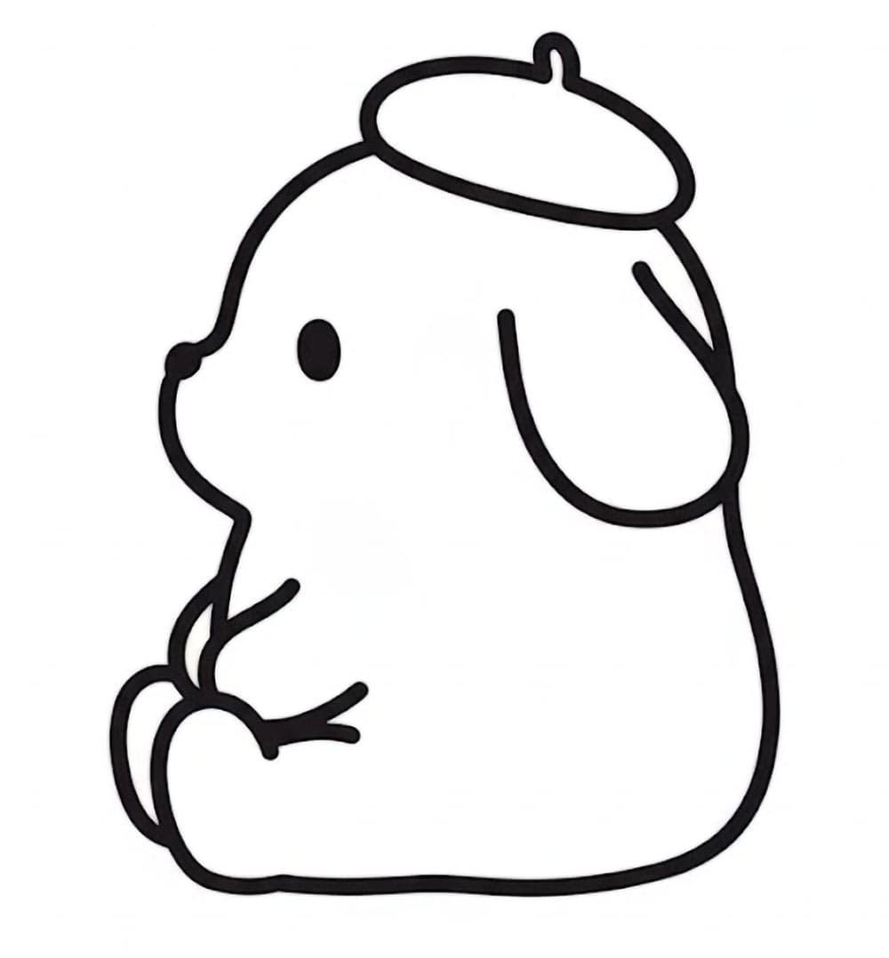 Zittende Pompompurin