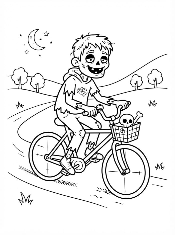 Zombie op de fiets