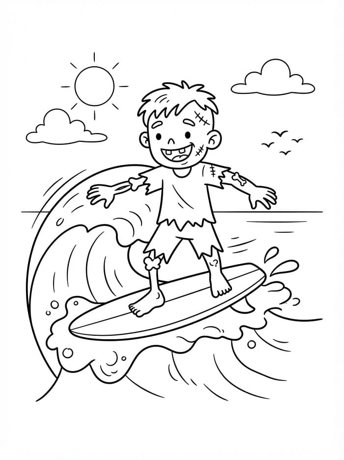 Zombie surft